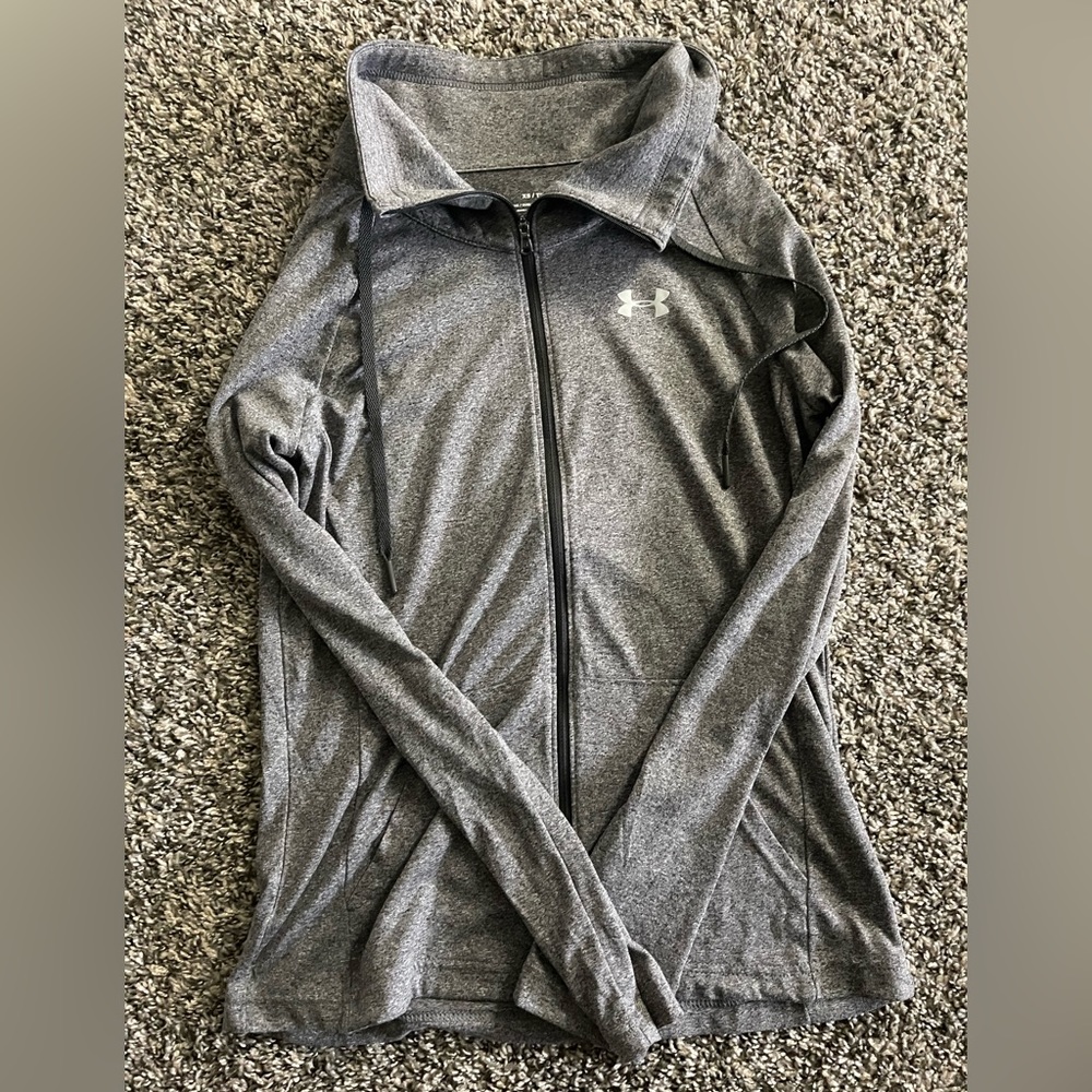 Under Armour grey zip up